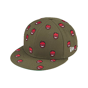 SUPREME x NEW ERA x SPITFIRE - Boné 59FIFTY Fitted "Verde" -NOVO-