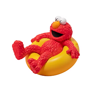PRÉ VENDA - KAWS X SESAME STREET - Boneco Water Parade "Elmo Figure" -NOVO-
