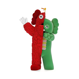 PRÉ VENDA - KAWS - Boneco Kachamukku Vinyl Figure "Green/Red" - NOVO-