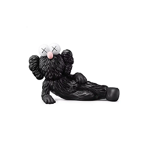 PRÉ VENDA - KAWS - Boneco Time Off Vinyl Figure "Black" - NOVO-