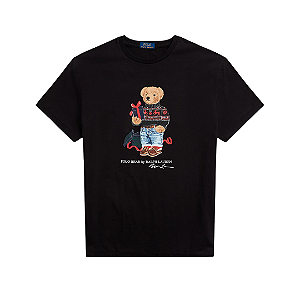 POLO RALPH LAUREN - Camiseta Polo Bear Holiday "Preto" -NOVO-