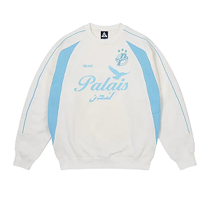 PALACE - Moletom Crewneck Palais Pro-Team "Branco" -NOVO-