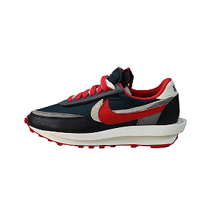 NIKE x SACAI x UNDERCOVER - LD Waffle "Midnight Spruce University Red" -USADO-