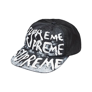 SUPREME - Boné Painted 5-Panel FW26 "Preto" -NOVO-