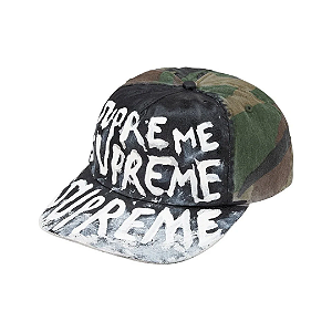 SUPREME - Boné Painted 5-Panel FW26 "Woodland Camo" -NOVO-