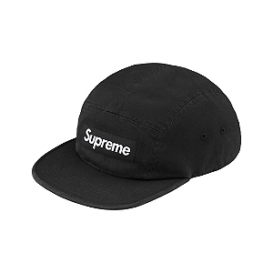 SUPREME - Boné Washed Chino Twill Camp FW26 "Preto" -NOVO-