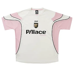 PALACE - Camiseta Jersey Palazzo "Branco/Rosa" -NOVO-