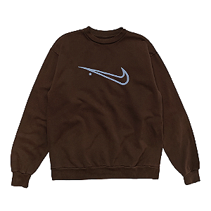 PRÉ VENDA - NIKE x TRAVIS SCOTT - Moletom CJ Reverse Swoosh Crewneck "Marrom" -NOVO-
