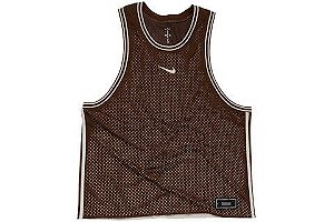 PRÉ VENDA - NIKE x TRAVIS SCOTT - Regata Slam Reversible Nikecourt Dri-Fit "Marrom" -NOVO-