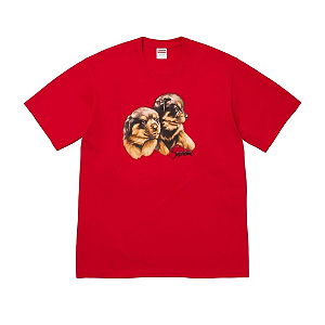 SUPREME - Camiseta Puppies FW26 "Vermelho" -NOVO-