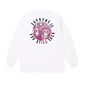 SUPREME - Camiseta Manga Longa You Still Fuck FW26 "Branco" -NOVO-