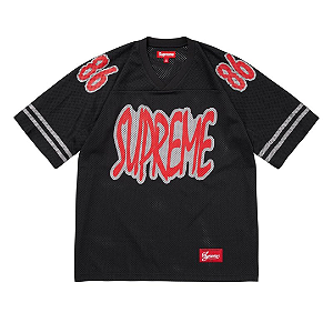 SUPREME - Camiseta Jersey Reflective Football FW26 "Preto" -NOVO-