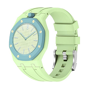 ALEVOECO - Pulseira Para Swatch x AP Royal Pop "Verde Claro" -NOVO-