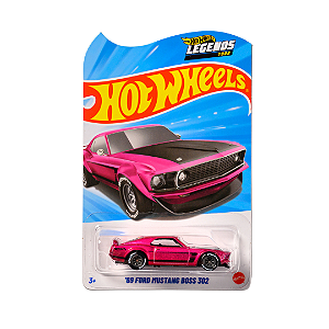 HOT WHEELS - Carrinho Legends Tour - 69 Ford Mustang Boss 302 "Rosa" -NOVO-
