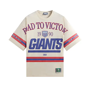 KITH x NFL - Camiseta New York Giants Victory Vintage Bishop "Creme" -NOVO-