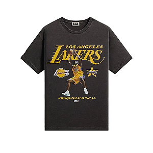 KITH x NBA - Camiseta All-Star Los Angeles "Shaquille O'Neal" Vintage "Preto" -NOVO-