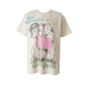 HELLSTAR - Camiseta Paradise Lambs "Creme" -NOVO-