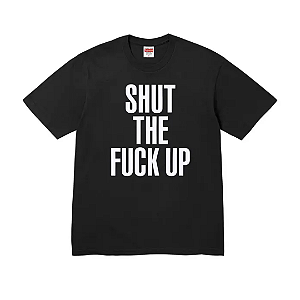 SUPREME x NUMBER N(INE) - Camiseta Shut Up "Preto" -NOVO-