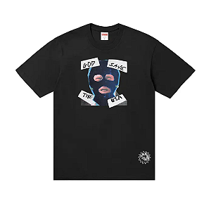 SUPREME - Camiseta God Save "Preto" -NOVO-