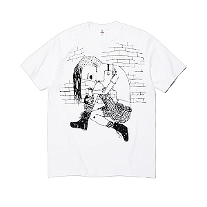 SUPREME x YOHJI YAMAMOTO - Camiseta Thinker "Branco" -NOVO-