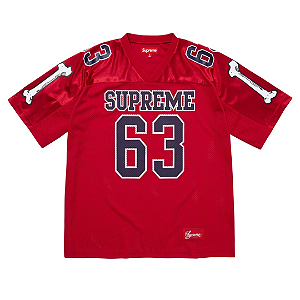 SUPREME - Camiseta Bones Football Jersey "Vermelho" -NOVO-