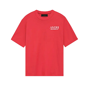 AMIRI - Camiseta Bones Stacked "Vermelho" -NOVO-