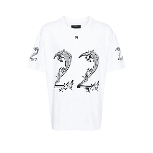 AMIRI - Camiseta 22 Logo Print "Branco" -NOVO-