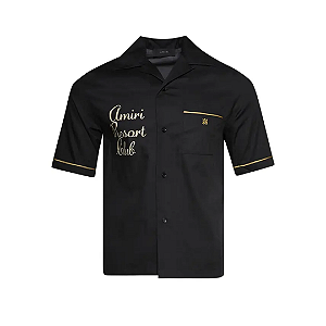AMIRI - Camisa Resort Club Embroidered "Preto" -NOVO-