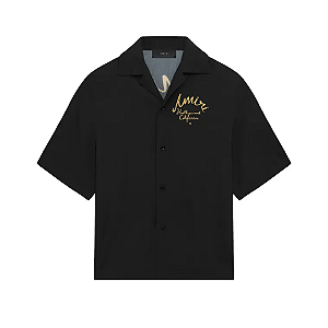 AMIRI - Camiseta Hollywood Camp "Preto" -NOVO-
