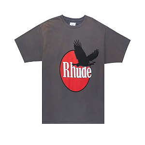 RHUDE - Camiseta Eagle Logo "Marrom" -NOVO-