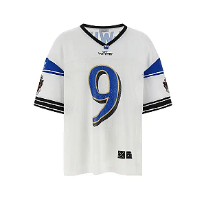 OFF-WHITE - Camiseta Crown Sublmesh Football "Branco" -NOVO-