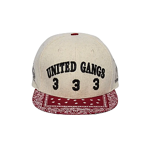 PDF CHANNEL - Boné United Baseball "Beige/Vermelho" -NOVO-