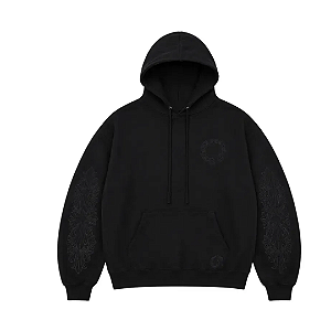 CHROME HEARTS - Moletom Pullover Horseshoe Floral "Preto" -NOVO-
