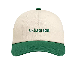 AIMÉ LEON DORE - Boné Washed Chino "Creme/Verde" -NOVO-
