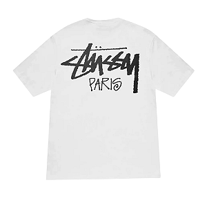 STUSSY - Camiseta Paris "Branco" -NOVO-