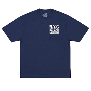 PALACE - Camiseta Shop Numbers "Azul Marinho" -NOVO-