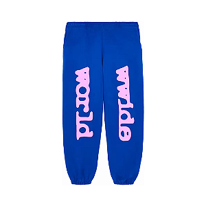SP5DER - Calça de Moletom Beluga "Azul" -NOVO-