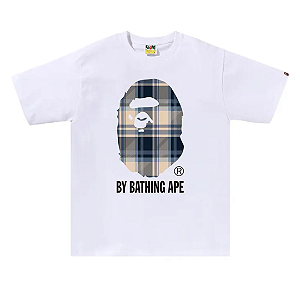 BAPE - Camiseta Check "Branco" -NOVO-