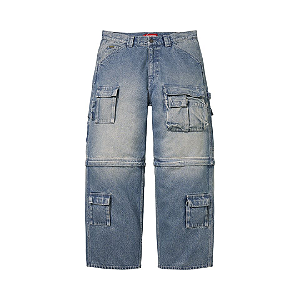 SUPREME - Calça Utility Zip-Off SS26 "Azul" -NOVO-
