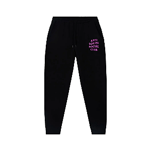 ANTI SOCIAL SOCIAL CLUB - Calça De Moletom Traveler "Preto" -NOVO-