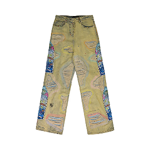 WHO DECIDES WAR - Calça Side-Embroidery "Multicolor" -NOVO-