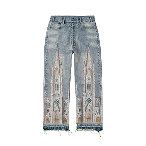 BRAVEST STUDIOS - Calça Cathedral "Azul" -NOVO-