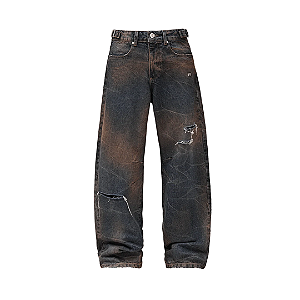REPUTATION STUDIOS - Calça Parachute "Dirty Wash" -NOVO-
