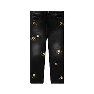 NAHMIAS - Calça Beaded Sun Wide "Preto" -NOVO-