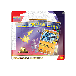 POKÉMON TCG - 30TH Celebration Tech Sticker Collection (EN-US) "Lucario" -NOVO-