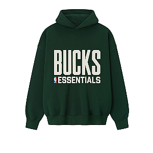 FEAR OF GOD x NBA - Moletom Essentials Bucks Sports "Forest" -NOVO-