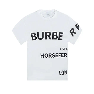 BURBERRY - Camiseta Horseferry Print "Branco" -NOVO-