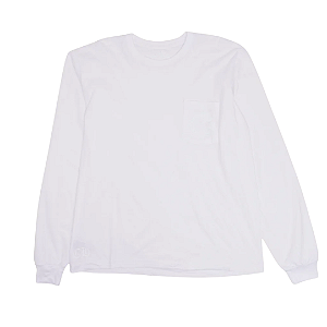 CHROME HEARTS - Camiseta Manga Longa Tonal U.S.A. "Branco" -NOVO-