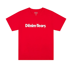 DENIM TEARS - Camiseta Blood "Vermelho" -NOVO-