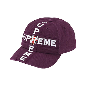 SUPREME - Boné Cross 6-Panel FW26 "Roxo" -NOVO-